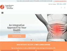 Tablet Screenshot of pdxpainclinic.com